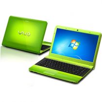 Notebook Sony VAIO VPC-EA23FB-G Verde Preto c/ Intel Core i3 330M, 4GB, HD 500GB