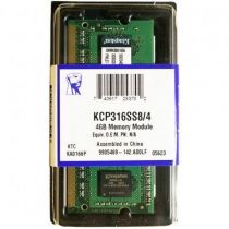 Memória para Notebook 4GB, DDR3, KCP313SS8/4 - Kinsgton