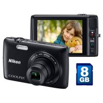 Câmera Digital Nikon Coolpix S4300 16MP c/ 6x Zoom Digital 74MB Preta - Nikon