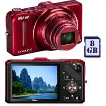 Câmera Digital Nikon Coolpix S9300 16.1MP LCD 3" - Zoom Óptico 18x Filma Full HD