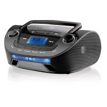 Rádio MP3 Boombox Sistema de Som 5 em 1 Mod.SP140 Auto Busca USB FM Digital Bivo