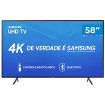 Smart TV LED 58" UHD, 4K, Bluetooth, HDR Premium, HDMI, USB, UN58RU7100G - Samsung 