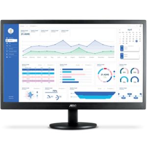 Monitor 18,5" LED HD HDMI VGA Ajuste Inclinação E970SWHNL - AOC