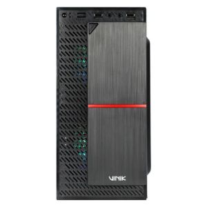 Gabinete Gamer Plate Lateral Acrílico c/ 2 fans GCPACBK - VINIK