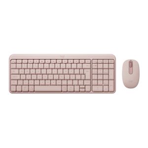 Combo Teclado e Mouse Sem Fio MK250 Rosa - Logitech