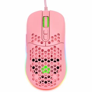 Mouse Gamer Rosa com LED MGV120R - Vinik