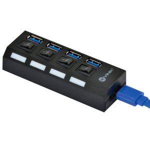 Hub USB 3.0 4 c/ 4 Portas e Interruptor HUV-50 PRET - Vinik