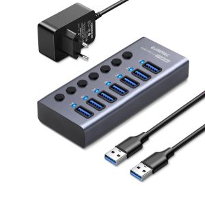 Hub USB 3.2 7 Portas com Chaves Individuais 9450 - Comtac 