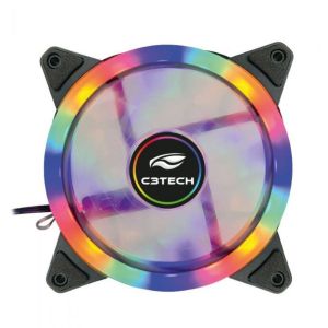 Cooler Fan P/ Gabinete RGB 120x120x25mm 1200RPM F11-L150M - C3Tech