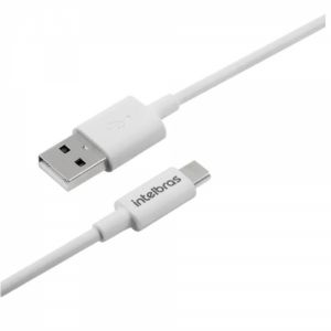 Cabo Usb x Usb Type C 1,2m Branco Euac12pb EUAC12PB - Intelbras 
