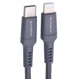 Cabo MFI Lightning Para USB C 1,5m Cinza - Xtrax