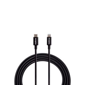 Cabo USB-C Lightning 1,2m PVC Preto 12PP 1.2MT - Intelbras