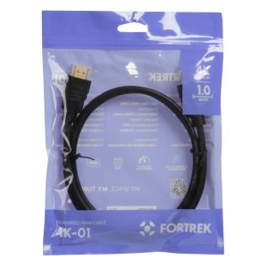 Cabo HDMI 2.0 4K 1m Preto 4K-01 - Fortrek