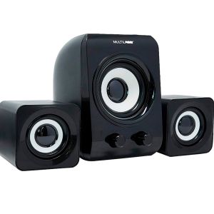 Caixas de Som com Subwoofer 2.1 14W USB Preto SP172 - Multilaser