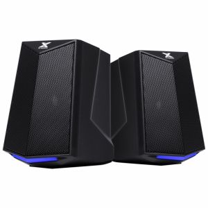 Caixa de Som Gamer 2.0 Crusade 6W LED Azul 34860 - Vinik