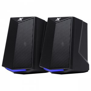 Caixa de Som Gamer 2.0 Crusade 6W LED Azul 34860 - Vinik