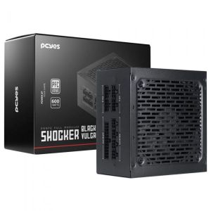 Fonte Gamer Shocker 600W Full Modular Black FM600WBV - PcYes
