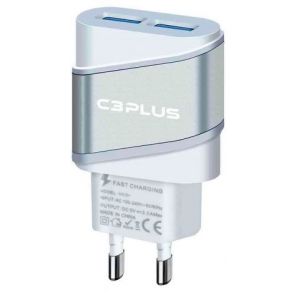 Carregador C3Plus UC-20SWHX AC/USB Universal 2A - C3Tech 