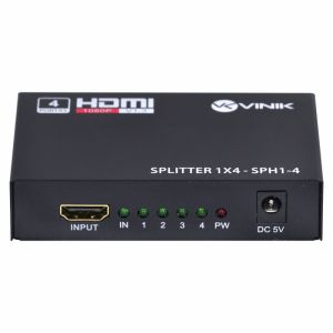 Splitter HDMI 1 Entrada 4 Saídas SPH1-4 - Vinik
