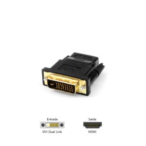 Adaptador DVI M X Hdmi F ADP-DVIHDMI10BK - Plus Cable