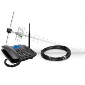 Kit Telefone Celular Fixo e Antena 6041 Preto - Intelbras