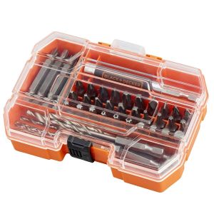 Kit de Ferramentas p/ Furar c/ 45 Peças A7234-XJ - Black+Decker
