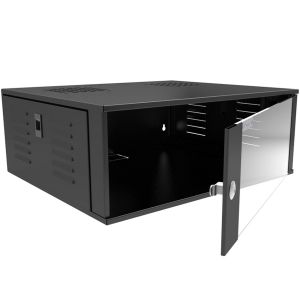 Rack Parede 4U 19' Porta de Vidro - Fibracem