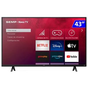 Smart TV LED 43" Full HD Wi-Fi Roku 43R5500 - Semp