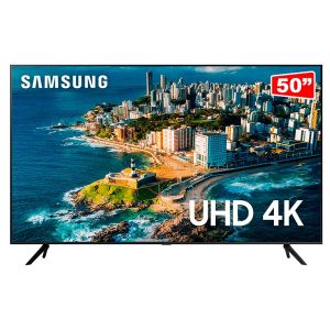 Smart TV 50” UHD 4K 50CU7700 Processador Crystal 4K Gaming Hub Tela sem limites - Samsung