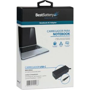 Fonte Carregador Notebook USB-C 65W BB20-BD65 - Best Battery